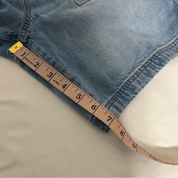 AE Strigid Women’s Sz 2 Perfect Denim Bermuda Short Comfy Stretch Waistband EUC - Picture 10 of 11